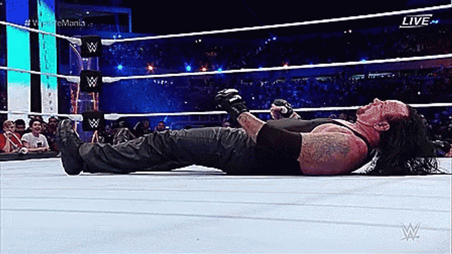 The Undertaker Slowly Getting Up GIF