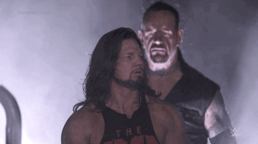 The Undertaker Standing Behind GIF