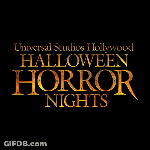 The Universal Studios Hollywood Halloween Horror Nights Logo GIF