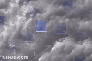 The Weather Channel Is Displayed On A Cloudy Background GIF
