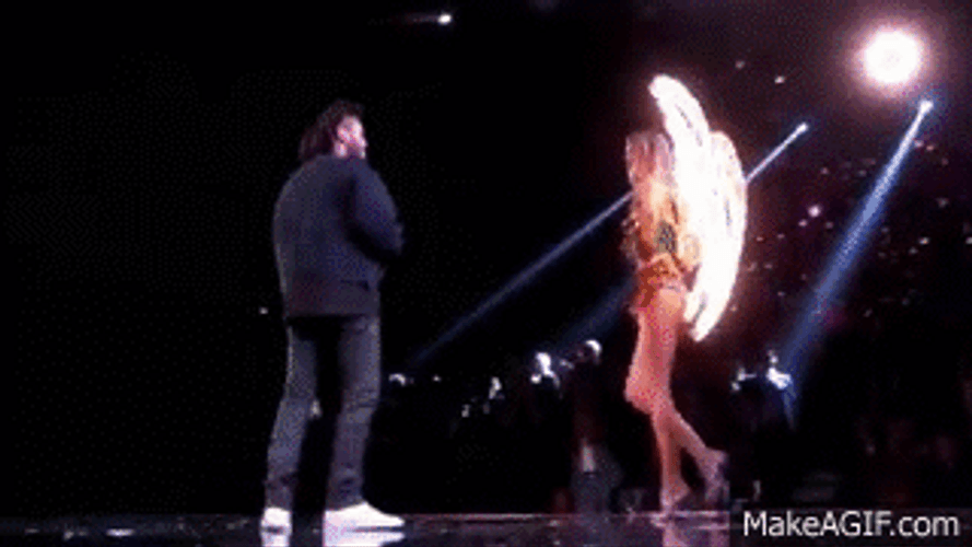The Weeknd And Victoria Model GIF