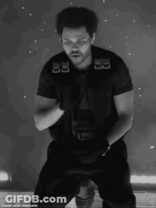 The Weeknd Black And White GIF