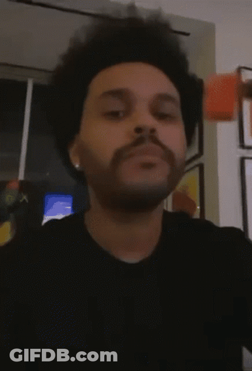 The Weeknd Eating GIF