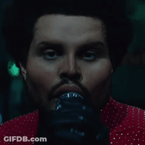 The Weeknd Face Transformation GIF