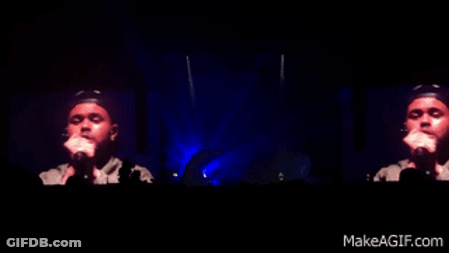 The Weeknd In Screen GIF