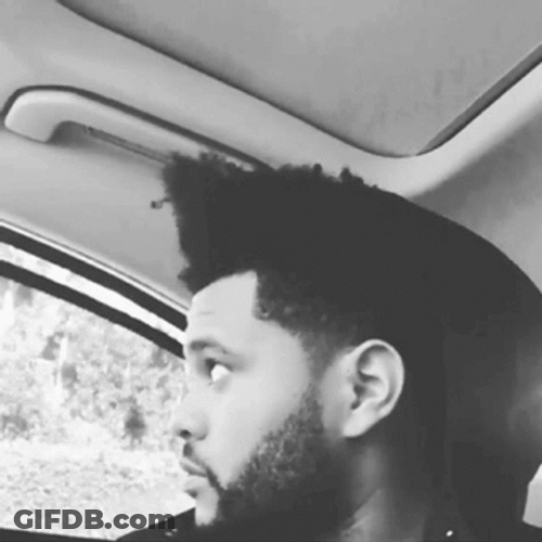 The Weeknd Inside Car GIF