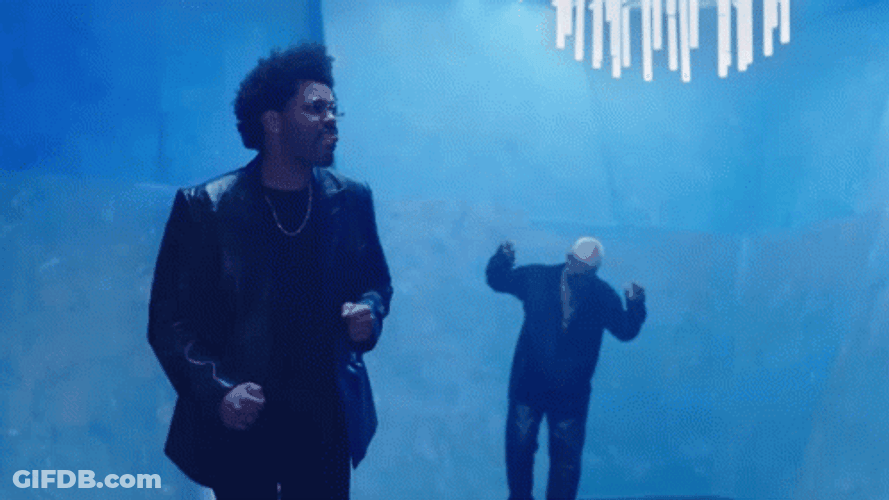 The Weeknd Shoulder Shake GIF