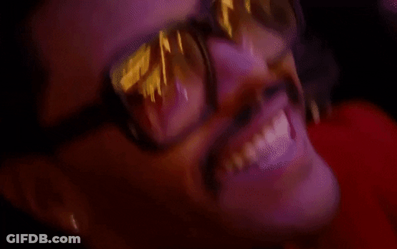 The Weeknd Smiling While Shaking GIF
