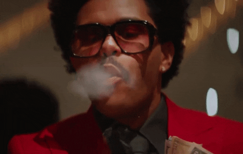 The Weeknd Smoking GIF