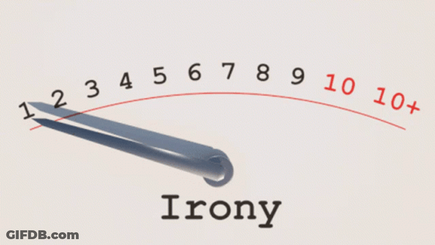 The Weight Is Irony GIF
