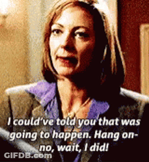 The West Wing I Told You So GIF