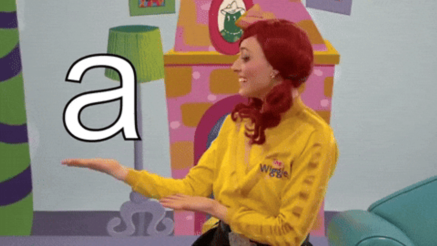 The Wiggles Teaching Letter A GIF