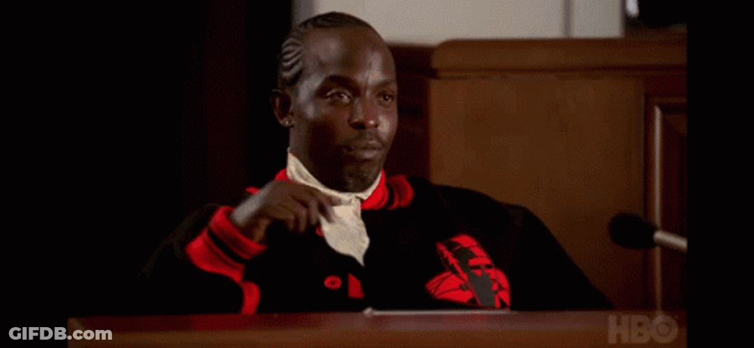 The Wire Omar With Necktie Nods GIF