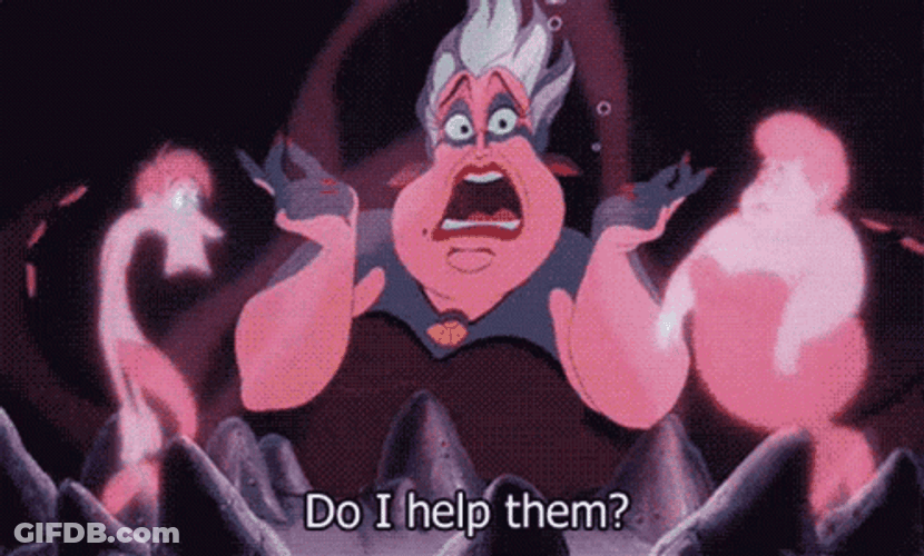 The Witch Ursula Yes Indeed GIF