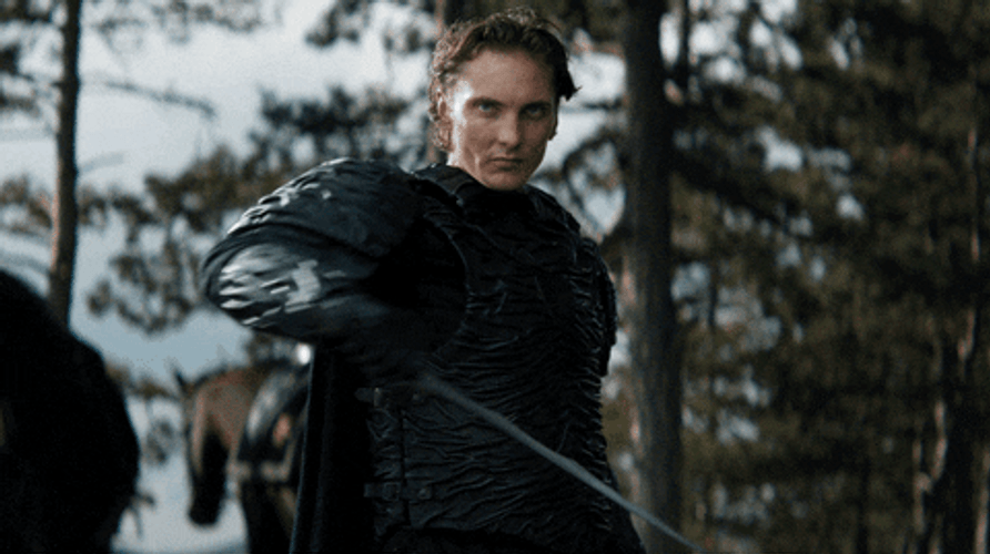 The Witcher Black Night Cahir Pulling Out Sword GIF