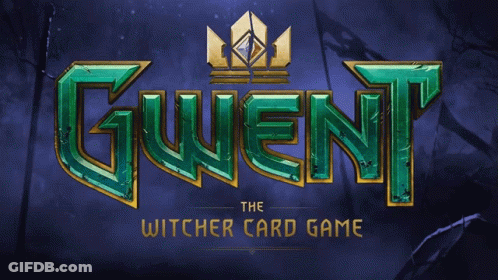 The Witcher Gwent Card Game Logo GIF