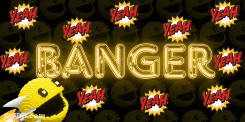 The Word Banger Is Glowing In The Dark GIF