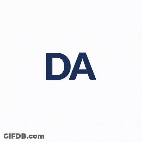 The Word Da Is Hanging From A String With Other Letters GIF
