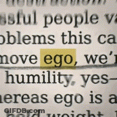 The Word Ego Is Highlighted In Yellow In A Book GIF