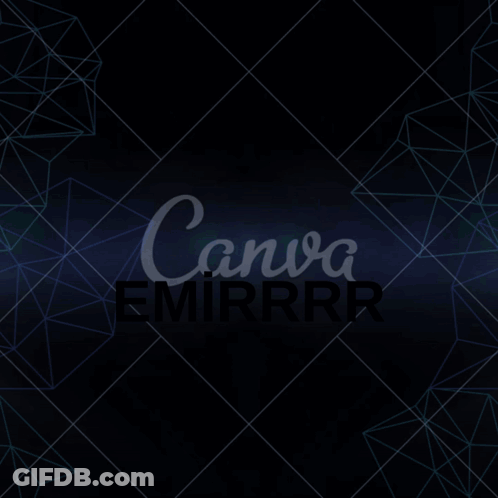 The Word Emirrr Is On A Black Background GIF