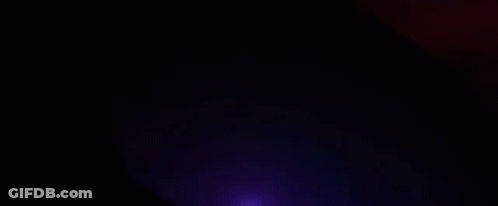 The Word Goosebumps Is Glowing Brightly In The Dark GIF