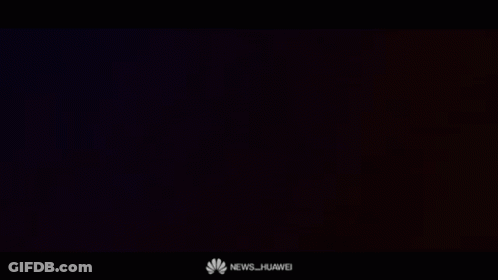 The Word Harmony Is Glowing In Blue And Red GIF