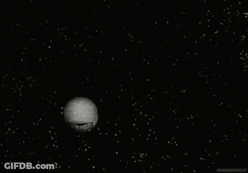The Word Night Is Written In White Letters On A Black Background Surrounded By Snow . GIF