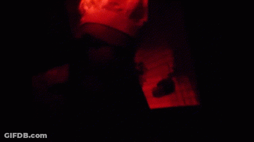 The Word Potatoes Is Displayed In Red Letters On A Black Background GIF