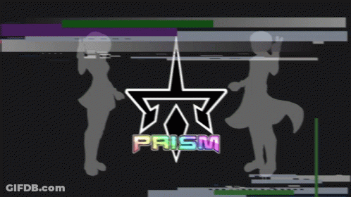 The Word Prism Is On The Black Background GIF
