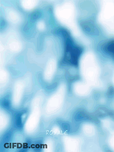 The Word Royale Is On The Blue Background GIF