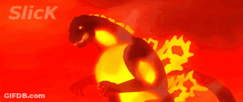 The Word Slick Is On The Orange Background GIF