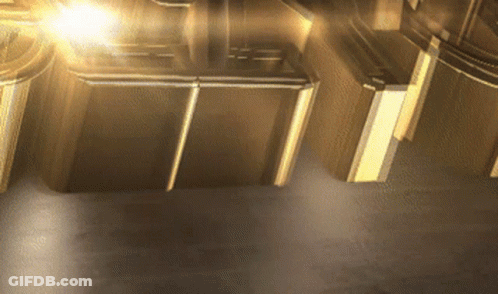 The Word Tnt Is Displayed In Gold Letters GIF