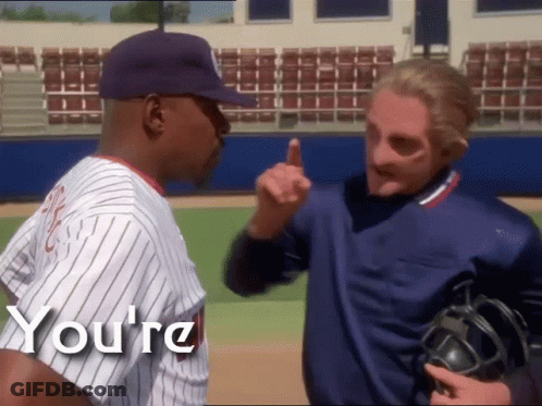 The Word You 'Re That Is On A Baseball Player 'S Jersey GIF