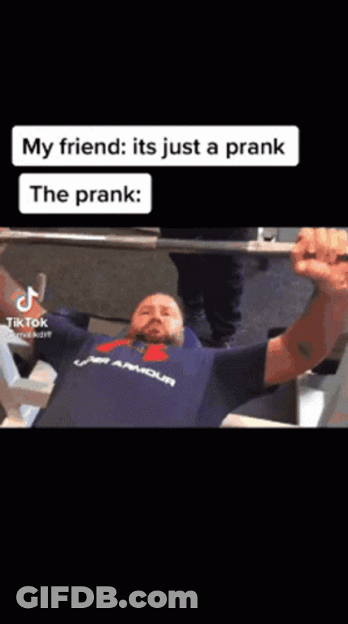The Work Out Prank Fail GIF