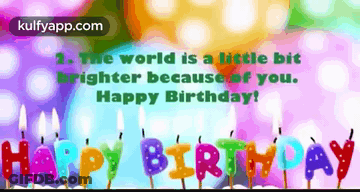 The World Is A Little Bit Brighter Because Of You Happy Birthday GIF