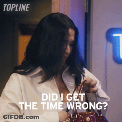 The Wrong Time Ginette Claudette GIF