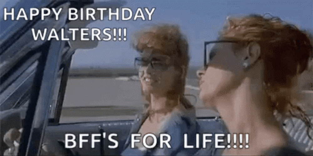 Thelma And Louise Happy Birthday Walters GIF