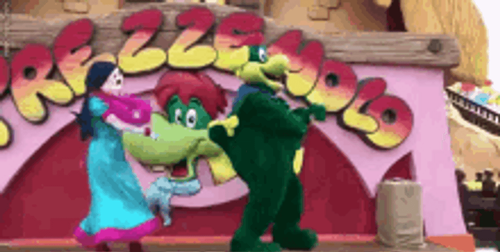 Theme Park Costume Dance GIF