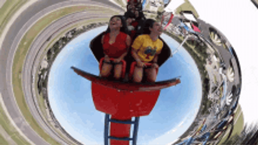 Theme Park Drop Tower GIF