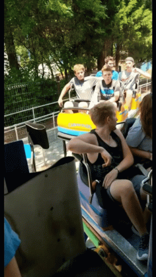 Theme Park Rollercoaster Bump GIF