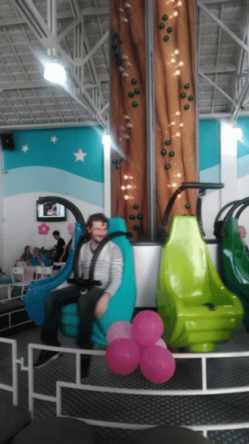 Theme Park Small Drop Tower GIF