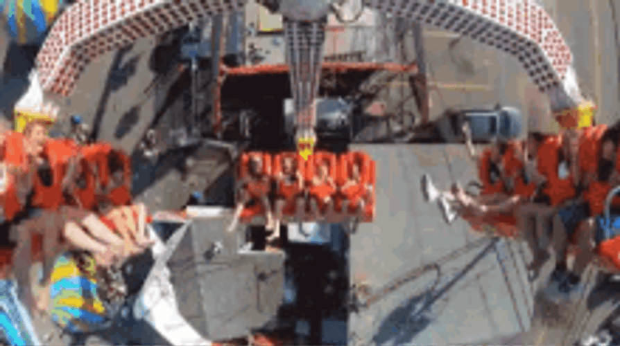 Theme Park Spinning Ride GIF
