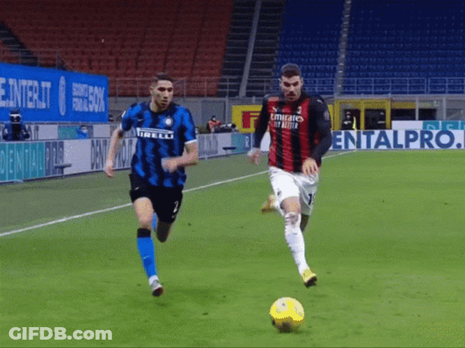 Theo Hernandez Hard Hit GIF