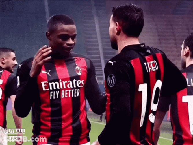 Theo Hernandez Hug His Teammate GIF