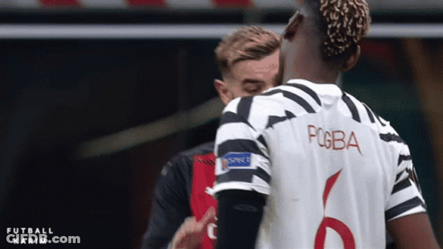 Theo Hernandez Hug Paul Pogba GIF
