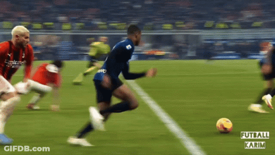 Theo Hernandez Kick His Opponent GIF
