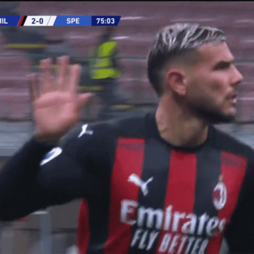 Theo Hernandez Knee Slide Celebration GIF