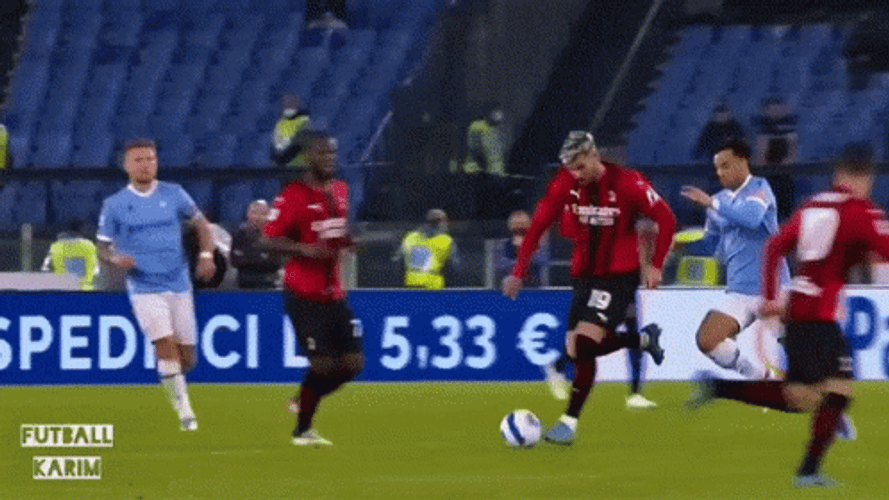 Theo Hernandez Protected The Football GIF