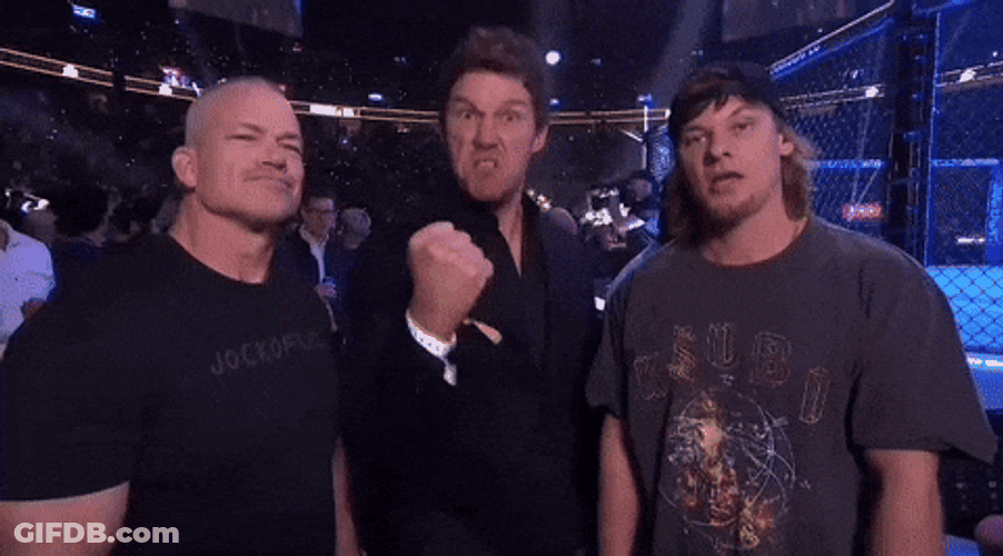 Theo Von At Ultimate Fighting Championship GIF