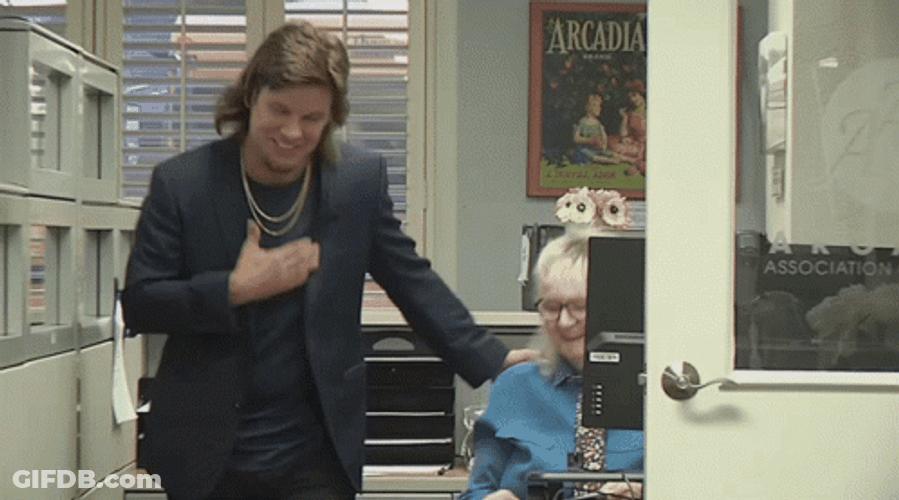 Theo Von Kicking Up High GIF